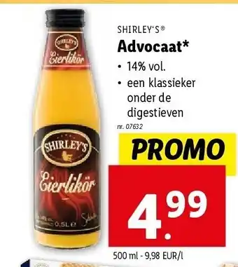 Lidl Advocaat aanbieding