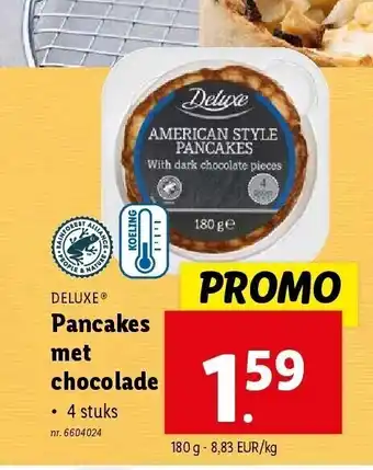 Lidl Pancakes met chocolade aanbieding