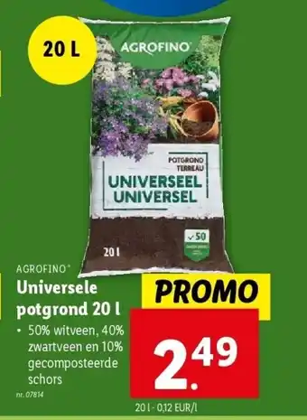 Lidl Universele potgrond 20 l aanbieding