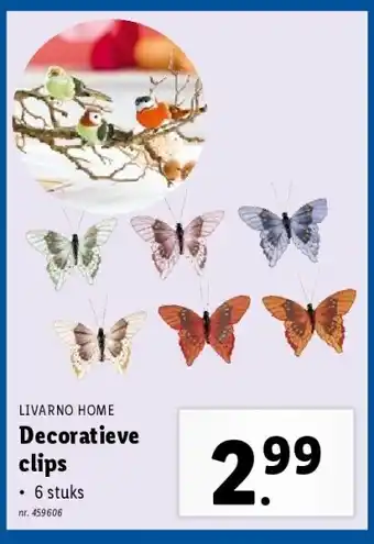 Lidl Decoratieve clips aanbieding