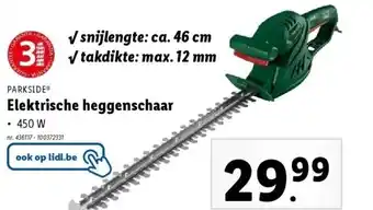 Lidl Elektrische heggenschaar aanbieding