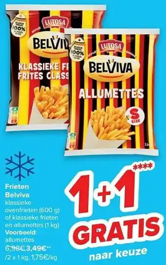 Carrefour Frieten belviva allumettes aanbieding