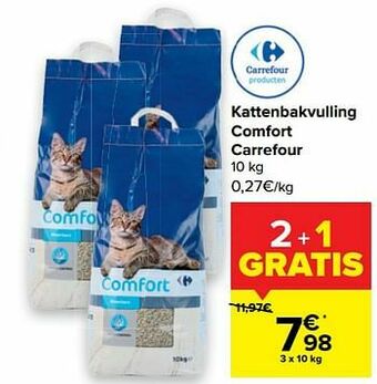 Carrefour Kattenbakvulling comfort carrefour aanbieding