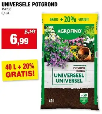 Hubo UNIVERSELE POTGROND aanbieding