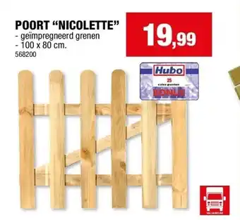 Hubo POORT “NICOLETTE” aanbieding