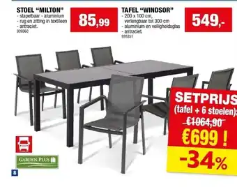 Hubo STOEL “MILTON” aanbieding