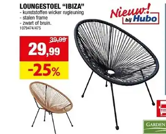 Hubo LOUNGESTOEL “IBIZA” aanbieding