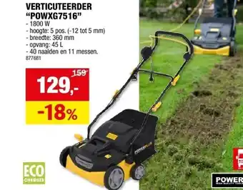 Hubo VERTICUTEERDER “POWXG7516” aanbieding