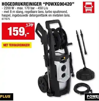 Hubo HOGEDRUKREINIGER “POWXG90420” aanbieding