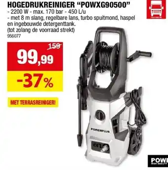 Hubo HOGEDRUKREINIGER “POWXG90500” aanbieding