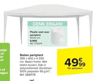 Carrefour Stalen partytent aanbieding