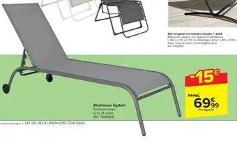 Aluminium ligstoel
