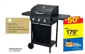 Carrefour Gasbarbecue aanbieding