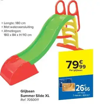 Carrefour Glijbaan Summer Slide XL aanbieding