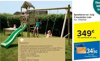 Speeltoren en -tuig 2 toestellen Lola