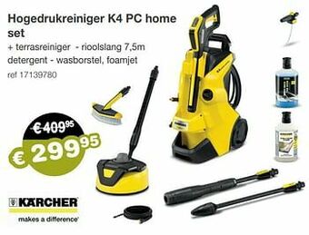 Europoint Kärcher hogedrukreiniger k4 pc home set aanbieding