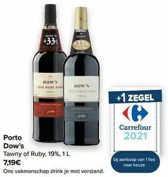 Carrefour Porto dow’s tawny of ruby aanbieding