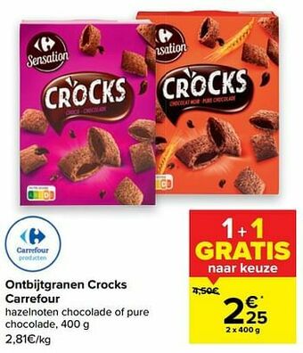 Carrefour Ontbijtgranen crocks carrefour aanbieding