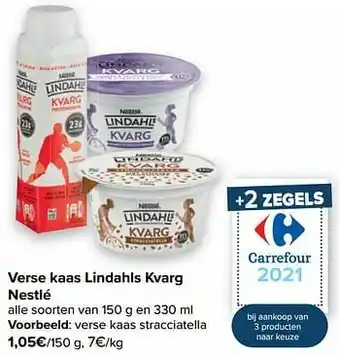Carrefour Nestlé verse kaas stracciatella aanbieding