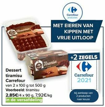 Carrefour Dessert tiramisu carrefour aanbieding