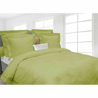 Leen Bakker Heckett & Lane dekbedovertrek Feline - groen - 240x220 cm - Leen Bakker aanbieding