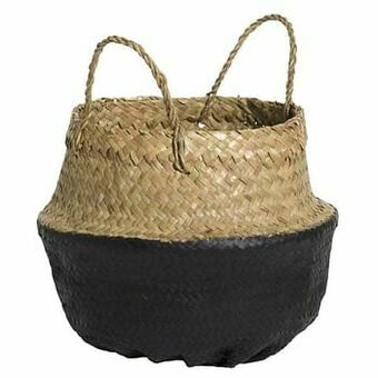 Leen Bakker Thaise mand Yuan - naturelkleur/zwart - 37xØ30 cm - Leen Bakker aanbieding
