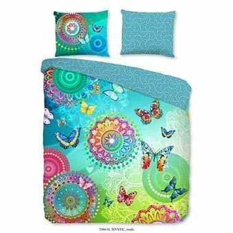 Leen Bakker Hip dekbedovertrek Mystic - veelkleurig - 200x200/220 cm - Leen Bakker aanbieding