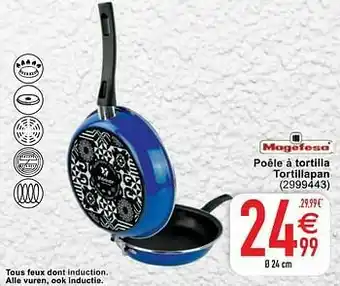 Cora Poêle à tortilla tortillapan aanbieding