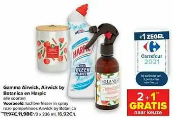 Luchtverfrisser in spray roze pompelmoes airwick by botanica