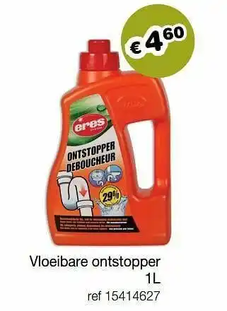 Vloeibare ontstopper