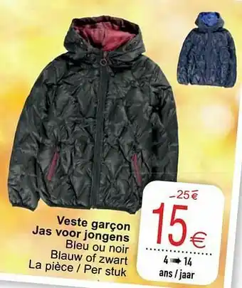 Veste garçon jas voor jongens