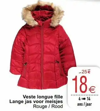 Cora Veste longue fille lange jas voor meisjes aanbieding