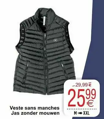 Cora Veste sans manches jas zonder mouwen aanbieding