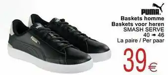 Baskets homme baskets voor heren smash serve