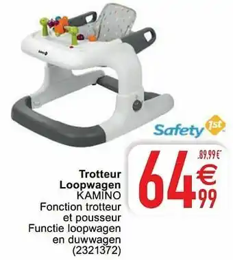 Cora Trotteur loopwagen kamino aanbieding