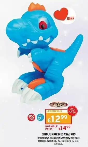 Trafic Dino junior megasaurus aanbieding