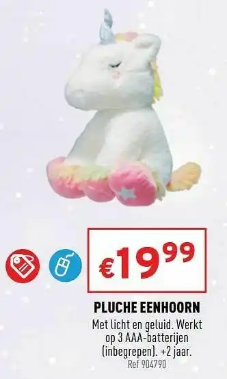Pluche eenhoorn