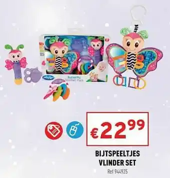 Bijtspeeltjes vlinder set