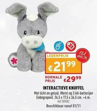Trafic Interactieve knuffel aanbieding