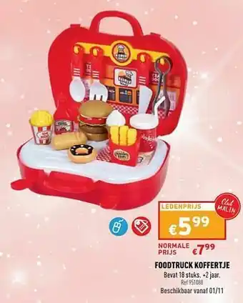Trafic Foodtruck koffertje aanbieding