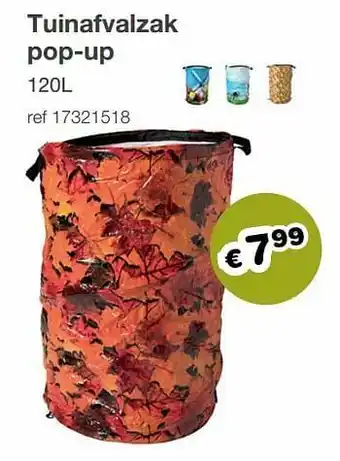 Tuinafvalzak pop-up