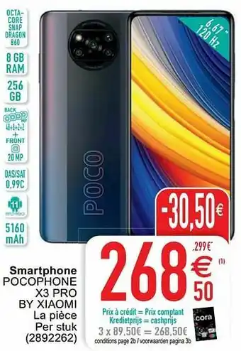 Cora Xiaomi smartphone pocophone x3 pro by xiaomi aanbieding