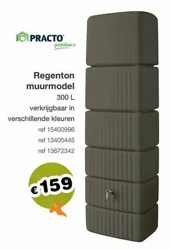 Regenton muurmodel