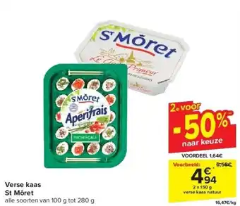 Carrefour Verse kaas St Môret aanbieding