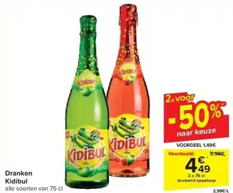 Carrefour Dranken Kidibul aanbieding