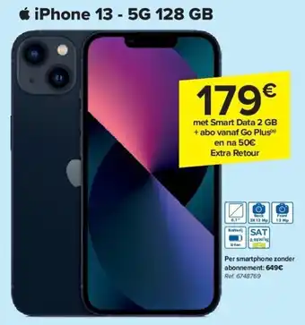 Carrefour iPhone 13 - 5G 128 GB aanbieding