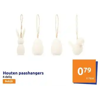 Action Houten paashangers aanbieding