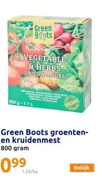 Action Green Boots groenten- en kruidenmest aanbieding