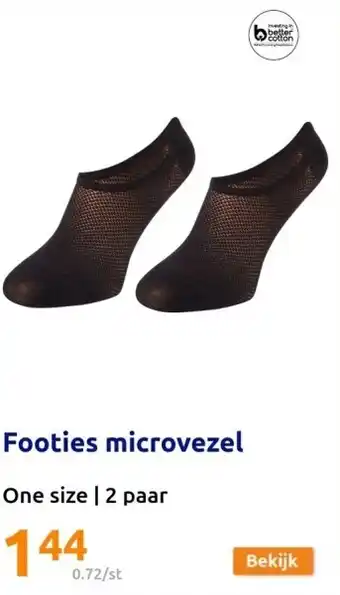 Action Footies microvezel aanbieding