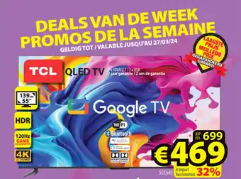 ElectroStock TCL QLED TV aanbieding